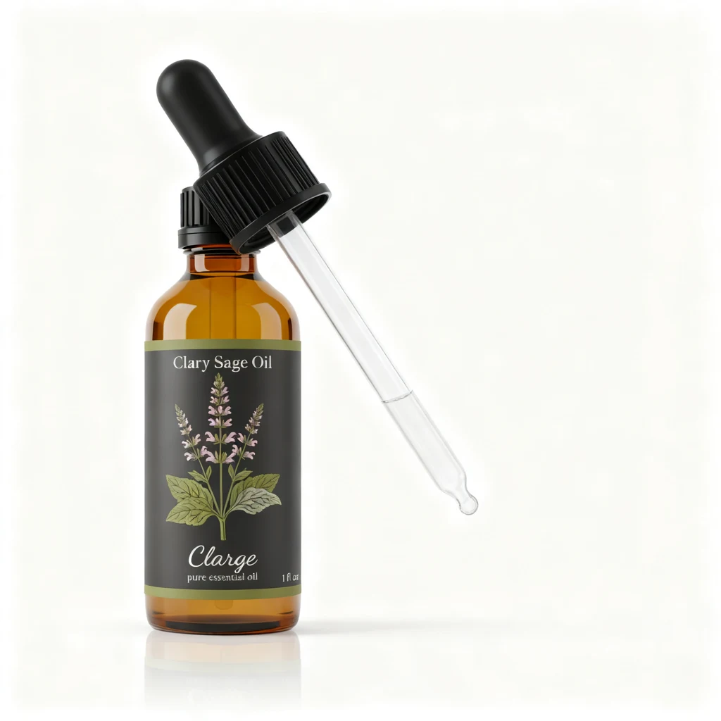 Clary Sage Essential Oil bottle